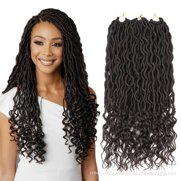private label africa twist jamaican crochet braids 18inch Goddess Faux Locs synthetic hair soft Dread Lock twist